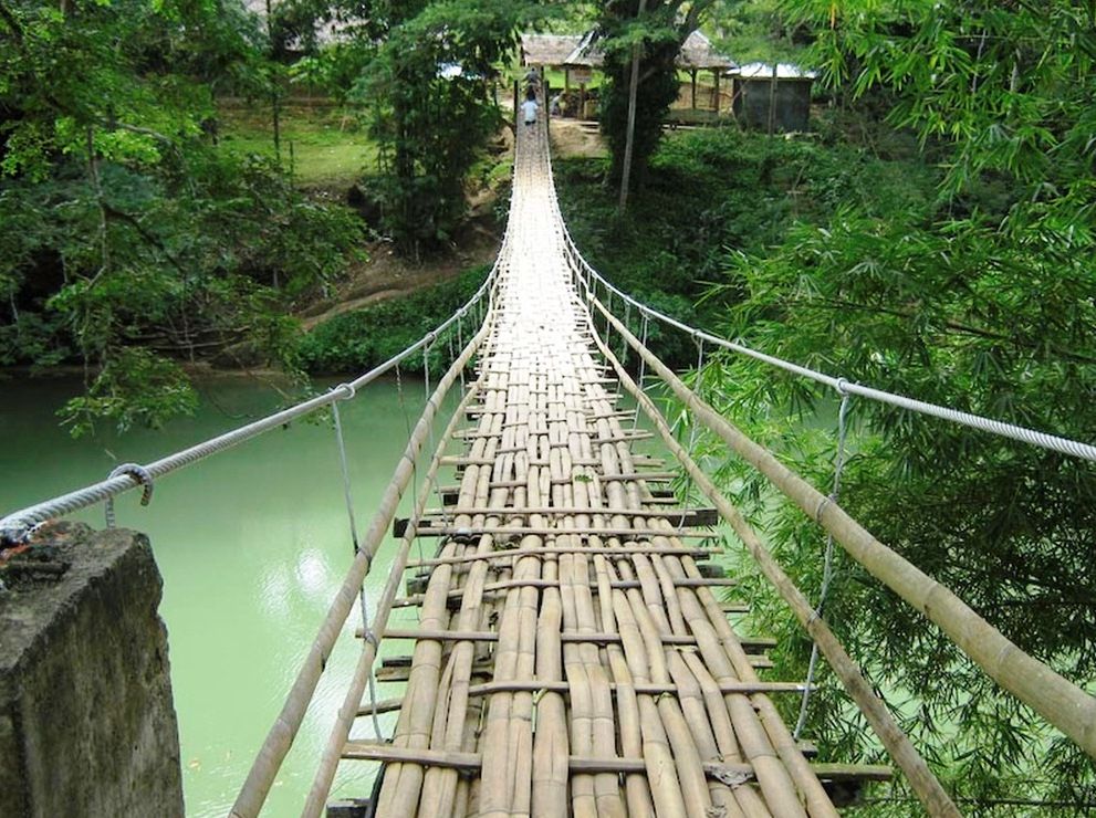 самый длинный бамбуковый мост
