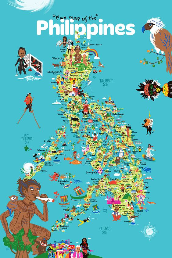 карта Филиппин чем заняться